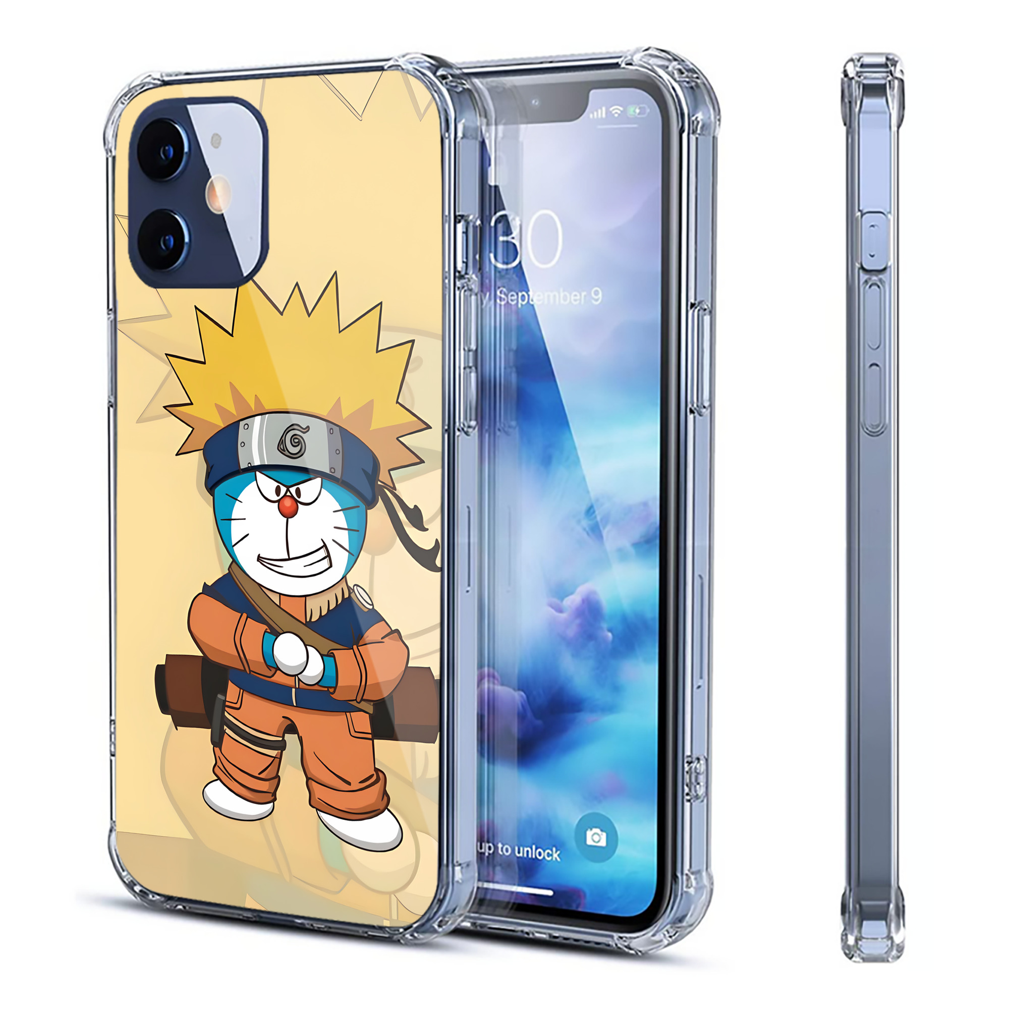 （画像用） ドラえもん Doraemon 【iPhone 12シリーズ対応】透明スマホケース（クリアソフトケース）